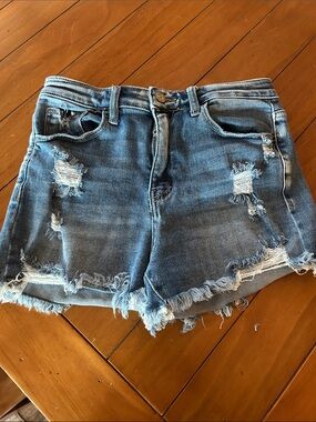 Vervet Distressed Frayed Denim Cutoff Shorts – Size 28
